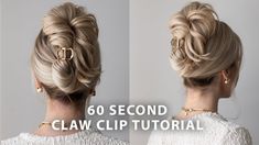 Claw Clip Hair Tutorial, Hairstyles With Claw Clips, Claw Clip Hairstyles, Long Hair Clip, Claw Clip Hair, Easy Hair Updos, Clip Hairstyles, Long Hair Updo, Hair Tutorials Easy