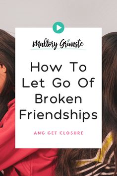 After a friendship ends, it's totally normal to want closure after a friendship breakup, especially if it was a messy breakup. One way of getting closure is writing Release + Response Letters and these are a favorite with my therapy clients when it comes to getting closure after a friendship break-up. Learn how to do this, so you can finally get closure and let go. - Mallory Grimste, LCSW (counseling for people physically located in CT + NY). When To End A Friendship, How To Get Over A Friend Breakup, Letting Go Of Friendships, Healing Writing, Friendship Breakups, Broken Friendships, Negative Friends, Getting Over Heartbreak, Friendship Breakup