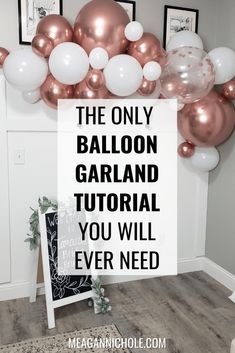 the only balloon garland tutorial you will ever need