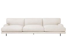 Gubi Flaneur Sofa - 3 Seater w/ Armrest | DSHOP English Sofa, English Roll Arm Sofa, Italian Aesthetic, White Sofa, Modular Unit, Sofa Price, Rolled Arm Sofa, Traditional English, Modular Furniture