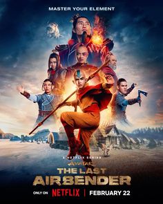 the last airbender poster for netflix's upcoming series, which is set to be