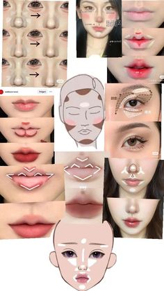 Japan Makeup, San Sebastian Film Festival, Asian Makeup Tutorials, Korean Makeup Tips, Makeup Face Charts, Makeup Artist Tips, Easy Makeup Tutorial, Japanese Makeup