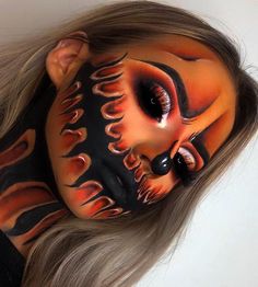 Carnaval Make-up, Maquillage Halloween Simple, Fantasy Make-up, Maquillage Yeux Cut Crease, Halloween Make-up Looks