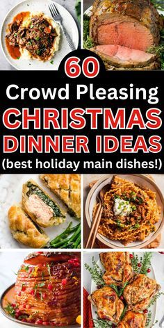 #foodie #recipes #deleciousrecipes #summerrecipes #winterrecipes #christmasrecipes #foodinspiration #christmasfoods Elegant Christmas Meals, Good Christmas Dinner Ideas, Christmas For A Crowd Dinners, Main Dish Christmas Dinner Ideas, Christmas Menus Families, Christmas Party Main Dish, Food Ideas For Christmas Dinner, Christmas Dinner For Large Group