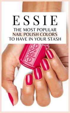 The complete guide to the most popular Essie nail polish colors from Lady Like to Ballet Slippers and Forever Yummy - best selling Essie shades for all skin tones! - - - - most popular nail colors from essie - best drugstore nail polish brands - best selling essie nail colors - best sheer essie nail polish - nude essie nail polish - pink essie nail polish - red essie nail polish - fall nails - summer nails - winter nails - spring nails ideas Essie Nail Polish Fall, Best Drugstore Nail Polish, Essie Nail Polish Colors