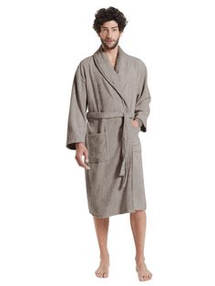 PRICES MAY VARY. 100% Cotton Imported Tie closure Machine Wash TERRY ROBE- Made by high quality terry cotton, double stitched for durability, it's warm and great for cold morning, or lounging around after a hot shower. SUPER ABSORBENT- Our shawl collar terry bathrobe has a high water absorption, which can quickly dry you, leaving more comfy and relax. HUMANIZED DESIGN- The terry plush robe made with handy hanger loop, detachable outer belt, warm shawl collar. Two big front pockets, convenient to Terry Cloth Bathrobe, Terry Robe, Plush Robe, Warm Shawl, Bathrobe Men, Lounge Robes, Cold Morning, High Water, Water Absorption