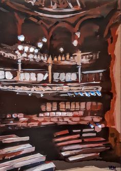 this is a painting of an auditorium