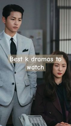 two people standing next to each other with the caption best k drama to watch