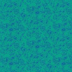 a blue flower pattern on a green background