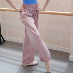 Please note that the pants look darker irl. It's medium mauve (like the shorts , like the grishko heat retention pants' color) with a sheen. Soft coated material makes little to no noise that warms you up by plié . size measurements (laying flat): xs: 11" at waist 23" at hip 41" long s: 12" at waist 23.7" at hip 42.5" long Ballet Warmups Clothes, Pink Dancewear Bottoms For Dance, Stretch Nylon Dancewear Bottoms, Ballet Shorts, Dance Class Outfits, Dance Fits, Ballet Pants, Ballerina Leotard, Ballet Attire