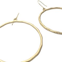 Rim Dangle Hoop Earrings - a perfect grab and go accessory. It features beautiful exaggerated open circular ring suspended from exaggerated ball dot French hook ear wire. Zinc alloy metal base Gold-plated, matted - durable and resistant to corrosion (tarnish resistant) Internal diameter of circular ring is 60 mm Weight: ~11 grams each (20.5 grams for both) - light-medium weight and can be easily worn all day Handcrafted artisan radiant beauty, so expect unique and minor variations from the produ Metal Open Circle Hoop Earrings, Modern Metal Open Circle Hoop Earrings, Metal Open Circle Earrings For Everyday, Metal Open Circle Earrings, Everyday Metal Open Circle Earrings, Nickel-free Metal Earrings With Open Circle Design, Nickel Free Open Circle Metal Earrings, Metal Circle Hoop Earrings, Brass Circle Hoop Earrings