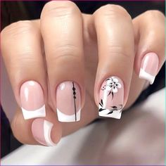 Christmas Nail Art Inspiration for Short Nails Step Up Your Christmas 2023 | Winter Nail Inspo Nail Art Blanc, Fake Nails Long, Nail Tape, Flower Nail Designs, White Nail Art, Glamorous Nails, Almond Nails Designs, Pearl Nails