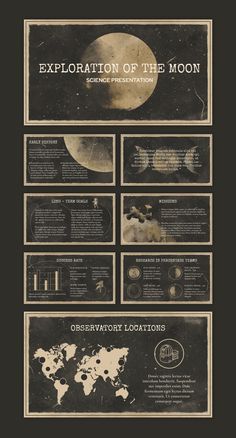 an info sheet with information about the moon