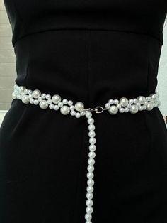 💍✨ Discover elegance and style with our Custom-Made Pearl Belt! 💫 This handmade pearl belt will add a touch of magic to your look, whether for your wedding day or other special moments. 🤍 ️ As a bridal accessory, it's the perfect choice, blending the elegance of pearls with the sparkle of crystals. 💎 Whether you're looking for subtle elegance or a bold statement, this personalized pearl belt is made just for you! 🎀 Every detail is crafted with care and tailored to your style and size. 💐 Pe Elegant Beaded Bridal Belt For Party, Elegant White Bridal Belt With Pearl Embroidery, Beaded White Bridal Belt For Party, White Beaded Bridal Belt For Party, Elegant White Bridal Belt As Gift, Elegant White Bridal Belt Gift, Belt For Wedding Dress, Wedding Dress Pearl, Pearl Wedding Accessories