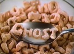 a bowl full of cereal with the word glob spelled in letters on it