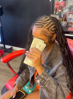 Braided Hairstyles For Birthday, Hairstyles For Birthday, Braided Hairstyles For School, Box Braid Hair, Exotic Hairstyles, Edges Hair, Hairstyle Inspo, Braided Hairstyles For Teens