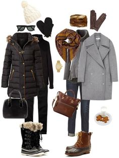 Snow Boots Outfit, Neutral Coat, Snow Style, Winter Mode Outfits, Trendy Winter Fashion, Cold Fashion, Winter Outfits Cold