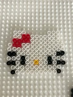 an image of a hello kitty made out of legos