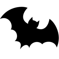 the silhouette of a bat on a white background