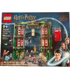 lego harry potter's hogwarts gate set in the box with instructions and pictures