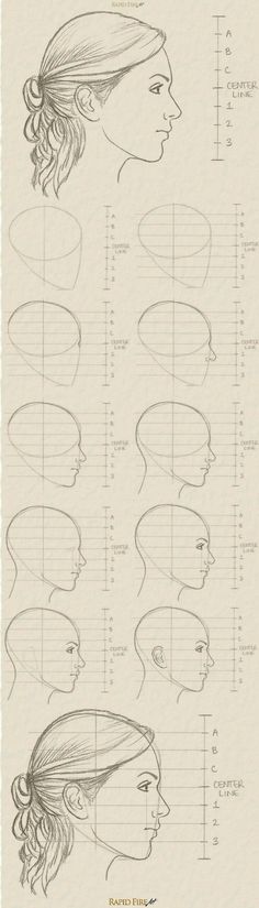 a drawing of different types of hair and how to use it for the hairstyle