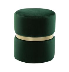 Cute and petite, the Yamma ottoman offers a burst of color and glam design. Featuring soft velvet upholstery punctuated by a contrasting gold band, this versatile ottoman can be used as a footstool or an extra seat. Available in multiple color options. Green Velvet Ottoman, Glam Design, Round Footstool, Tov Furniture, Velvet Ottoman, Bob's Discount Furniture, Ottoman Bed, Small Tray, Round Ottoman