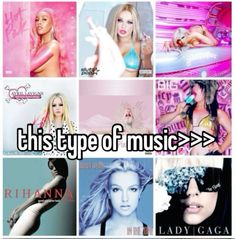 there are many different pictures with the words'this type of music > > > >