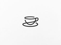 a drawing of a coffee cup on top of a piece of paper