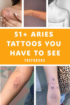 some tattoos that have been placed on the back of someone's arm and legs