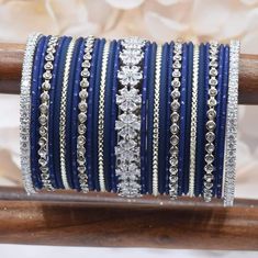 Blue Bangles, Antique Gold Bracelet, Glam House, Wedding Jewelry Sets Bridal Jewellery, Indian Wedding Jewelry Sets, Colorful Bangles, Pinterest Page, Bridal Jewellery Design, Fancy Jewellery Designs