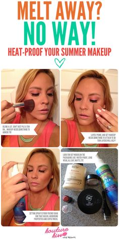 Melt Away? No Way! How To Heat-Proof Your Makeup For Summer Sweat Proof Makeup, Summer Beauty Tips, I Love Makeup, Summer Beauty, Makati, Summer Makeup, All Things Beauty, Beautiful Makeup