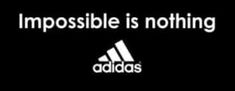 As another global sportswear brand, Adidas’ “impossible is nothing” slogan has also struck a cord with me recently. The three stripes are highly recognisable on products Adidas Impossible Is Nothing, Adidas Wallpaper, Impossible Is Nothing, Adidas Wallpapers, Sportswear Brand, Brand Identity, Stripes, Adidas, ? Logo