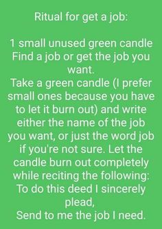 Spell For Getting A Job, Find A Job Spell, Spell To Get The Job, Loa Techniques, Job Spell, Candle Healing, Financial Prayers