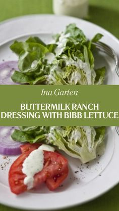 Ina Garten Buttermilk Ranch Dressing With Bibb Lettuce Ranch Dressing Buttermilk, Homemade Buttermilk Ranch Dressing, Buttermilk Ranch Dressing Recipe, Homemade Buttermilk Ranch, Southern Comfort Recipes, Buttermilk Ranch Dressing, Roasted Artichoke, Buttermilk Ranch, Ranch Dressing Recipe