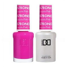 Made in USA.Forget base coats, bond-aids, and primers. DND Soak Off Gel Polish, luminous nail color that applies faster, feels thinner, and lasts longer with a fast two-step professional system. DND Gel Nail Polish is fused with essential vitamins that makes nails stronger, healthier, as well as stunning for weeks! Size: 1 Gel Lacquer .5 oz + 1 Lacquer .5oz.  Color: Pink. Pink Nail Polish, Nail Polish Sets