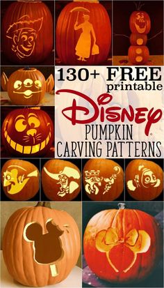 the disney pumpkin carving patterns are on sale