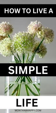 Flowers in a Glass Vase Simple Living Ideas, Living A Simple Life, Live A Simple Life, Homesteading Ideas, A Simple Life, Simple Lifestyle, Simpler Lifestyle, Life Ideas, Living Ideas