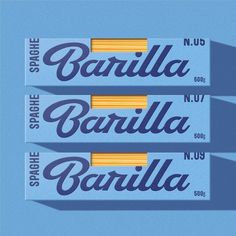 three different type of font on a blue background with the words bazilla and baralla