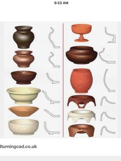 the different types of vases are shown in this diagram, and each has their own unique shape