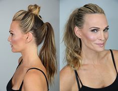 #SupermodelSecrets: The Perfect Ponytail - Molly Sims Sims Ponytail, The Perfect Ponytail, Easy Ponytail, Cute Ponytail Hairstyles, Stylish Ponytail, High Pony, High Ponytail Hairstyles, Ponytail Hairstyles Easy