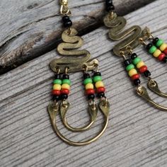 South African Jewelry, Rasta Earrings, Red Black Green, African Style, Maasai, African Jewelry, Green And Yellow, Style Jewelry, South African