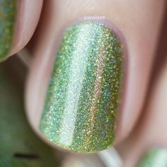 1UP is a wonderful summer green nail polish with acres of scattered Ultra Holographic sparkle! If you've been searching for a vivid and deep lime green super duper holographic nail polish, here it is!  1UP is part of ILNP's Ultra Holo® class of super intense holographic nail polishes; specifically formulated for maximum, in-your-face holographic sparkle!  Fully opaque in 2 to 3 coats! Carnival Nails, Pet Poems, Ilnp Nail Polish, Magic Nails, Girl Crafts, Green Nail Polish, Holographic Nail Polish, Green Nail, Summer Green