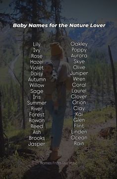 baby names for the nature lover