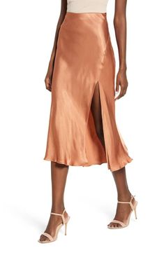 Cheap Closet, Skirt Satin, Bias Cut Skirt, Form Fitting Dress, Skirt Style, Closet Staples, Skirt Skirt, Satin Skirt, Silk Skirt