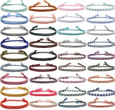 PRICES MAY VARY. Braided Friendship Bracelet Set:Packing including 36 pcs colorful braided friendship bracelet in 2 styles. simple but chic design make them look more delicate.36 pcs diffetent color friendship bracelets are enough to meet your daily matching needs, bring these bracelets to make you attract more people's attention and enhance your charm. Bracelets Material :These braided bracelets are made of premium cotton rope.Soft cord, lightweight, it's perfect for people having outdoor activ Friendship Bracelet Adjustable, Braided Friendship Bracelet, Bracelets To Make, Braided Friendship Bracelets, Colorful Bracelet, Fun Bracelet, Woven Wrap, Gift Of Time, Colorful Bracelets