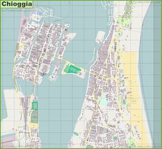 a map of the city of chicago, with its major roads and streets in green