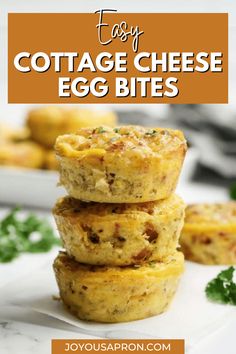 Cottage Cheese Egg Bites Cottage Cheese Egg Bites, Cheese Egg Bites, Cottage Cheese Muffins, Cottage Cheese Breakfast, Quick And Healthy Breakfast, Cottage Cheese Eggs, Soft Egg, Egg Bites Recipe, Midday Snack