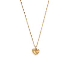 18K Gold Plated Stainless Steel Water Resistant Length: 14.5” Extender: 2” Gold Angel Necklace, Danielle Jonas, Angel Heart, Angel Necklace, Gold Angel, My Kind Of Love, 14k Gold Necklace, Matching Rings, The Angel