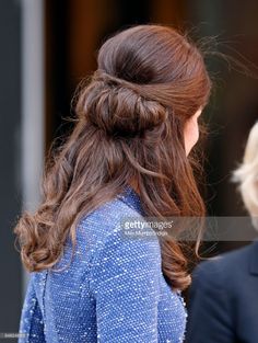 Catherine, Duchess of Cambridge visits Ronald McDonald House Evelina London to officially open the new 'home away from home' accommodation for the families of children being treated at the Evelina London Children's Hospital on February 28, 2017 in London, England. (Photo by Max Mumby/Indigo/Getty Images) Royal Hairstyles, Royal Blue Gown, Kate Middleton Hair, Princess Kate Middleton, Catherine Duchess Of Cambridge, Duchess Catherine, Sharp Dressed Man, William And Kate