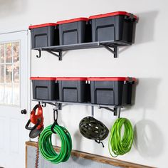 heavy duty garage wall shelves Garage Wall Shelves, Storage Garage Organization, Shelves For Garage, Bulk Food Storage, Garage Wall Organizer, Wall Mount Shelves, Wood Hardware, Industrial Shelves, Wall Stud